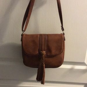 Brown leather bag